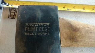Vintage True Temper Flint Edge Kelly Single Bit Axe w/ Handle 2