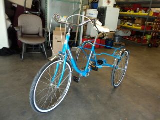 Vintage Antique Sears & Roebuck Spirit Trike 3 Wheel Bicycle Adult Tricycle
