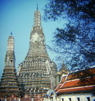 37 Vtg 1959 3D Stereo Realist Slide Photo Bangkok Thailand Siam Temple Markets 6