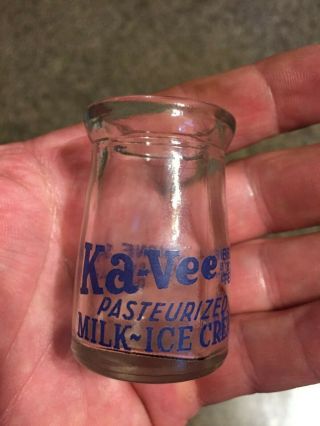 Vintage Ka - Vee Belleville Pa Glass Dairy Creamer
