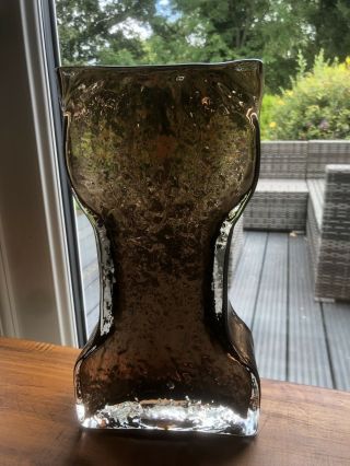 Rare Whitefriars Cinnamon Waisted Vase.