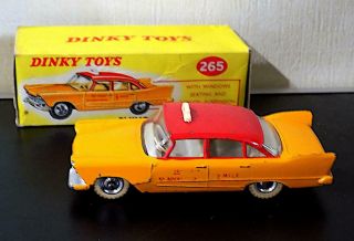 Vintage Diecast Dinky Toys 265 Plymouth Usa Taxi Cab,  1960 - 64.  Vgib