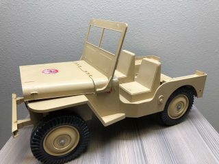 Gi Joe Hasbro Desert Patrol Jeep.  19 In.  Rare.  Made In Usa Vintage