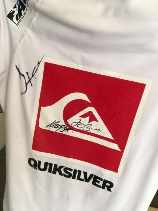 Kelly Slater White 2011 Quiksilver Pro York contest jersey - Perfect 10 5