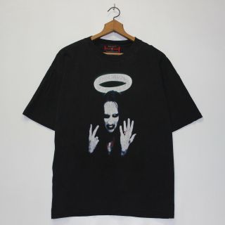 Vintage 1996 Marilyn Manson Winterland T - Shirt Size Xl Black
