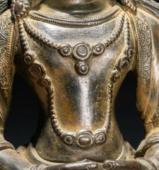Chinese Tibetan Antique Bronze Buddha 7