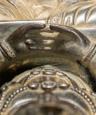 Chinese Tibetan Antique Bronze Buddha 9