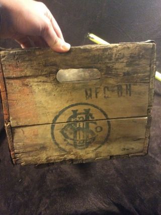 United States Brewing Co Chicago Antique Vtg 20s 30s Wooden Wood Beer Crate Box 7