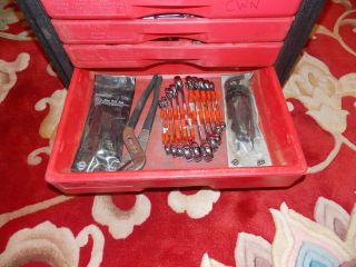 Vintage Craftsman USA 250 Piece Tool Set in 4 - Drawer Tool Box Complete 5