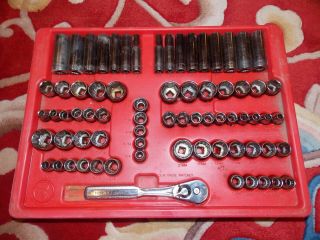 Vintage Craftsman USA 250 Piece Tool Set in 4 - Drawer Tool Box Complete 8