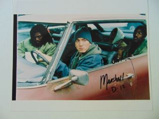 Rare Early " D - 12 " Eminem Hand Signed 10x8 Color Photo Todd Mueller