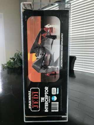 Vintage 1983 Kenner Star Wars ROTJ Tie Interceptor AFA 75 MISB Box 7