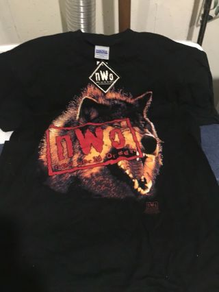 Vintage Nwo Black Wolf Graphic T Shirt Xl Wcw World Order 1998 With Tags