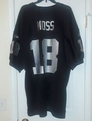 Men Vintage Reebok Nfl Los Angeles Raiders Randy Moss Jersey Size 54