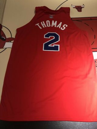 Tim Thomas Chicago Bulls Game Worn Jersey Stags Rare 4