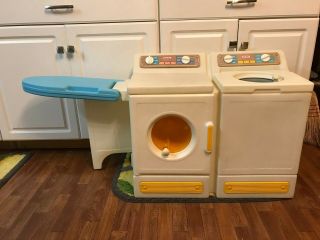 Vintage Little Tikes Washer/dryer/ Folding Ironing Board Laundry Center