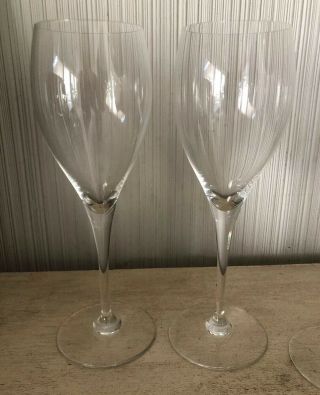 Vintage Antique Baccarat Crystal ST REMY Set of 6 Water Goblet Wine Glasses 9” A 2