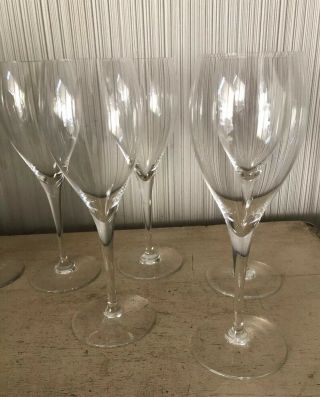 Vintage Antique Baccarat Crystal ST REMY Set of 6 Water Goblet Wine Glasses 9” A 3