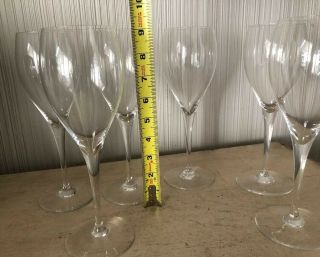 Vintage Antique Baccarat Crystal ST REMY Set of 6 Water Goblet Wine Glasses 9” A 5