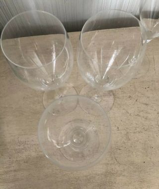 Vintage Antique Baccarat Crystal ST REMY Set of 6 Water Goblet Wine Glasses 9” A 6