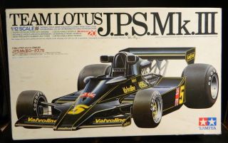 Vintage Tamiya Team Lotus J.  P.  S.  Mk.  Iii Model Kit Bs 1222 Part.  Assembled Exc