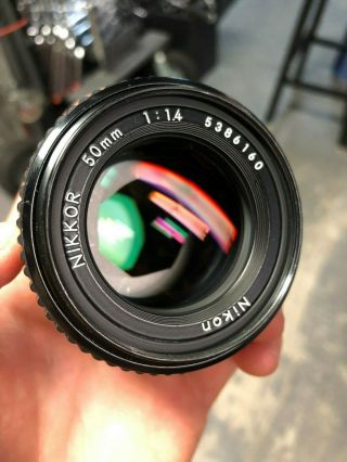 Nikon NIKKOR 50mm F/1.  4 AF Lens (Vintage) F - Mount 2