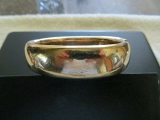 Antique Victorian Rose Gold Bangle Bracelet With Gorgeous Scroll Detail 2