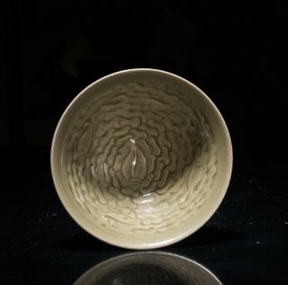 Chinese Antique/Vintage Celadon Glazed Porcelain Teacup 2