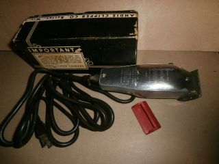 Vintage Andis Master Electric Hair Clipper Model Ml W/ Box
