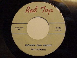 Rare 1st Press 45 (script) Red Top " The Students " Pa Group Killer 2 Sider