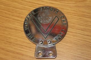 Pre War Vintage Sports Car Club Badge