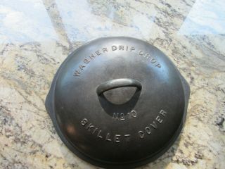 Vintage Wagner Ware 10 Drip Drop Skillet Cover 1070 Cast Iron
