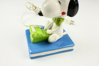 VIntage Snoopy Peanuts Gooseneck Lamp Typewriter & Book 2