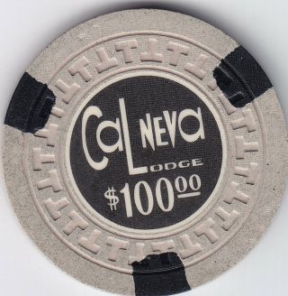 Cal Neva Lodge Lake Tahoe 14th Issue $100 Casino Chip Su,  Very Rare R - 7 Sinatra