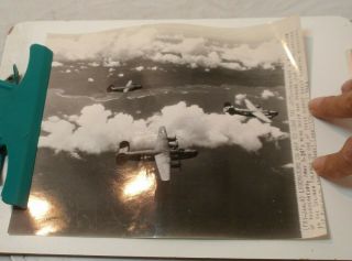 Wwii Associated Press Wire Photo B - 24 