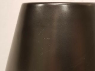 Vintage 1950s Tracy Irwin Satin Black 516 Bauer Vase Pot 6” Pottery Ceramic MCM 6