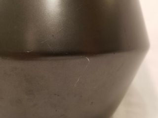 Vintage 1950s Tracy Irwin Satin Black 516 Bauer Vase Pot 6” Pottery Ceramic MCM 7