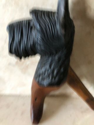 Vintage Scottie Dog Terrier Hand Carved Wood Nutcracker Germany Black Forest 6