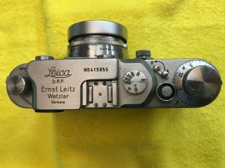 Vintage Leica Iiic 35mm Rangefinder Camera No.  415855 Summitar 5cm 1:2 Lens