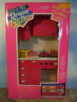 Vintage Light Up Magic Doll House Dream Kitchen Stove
