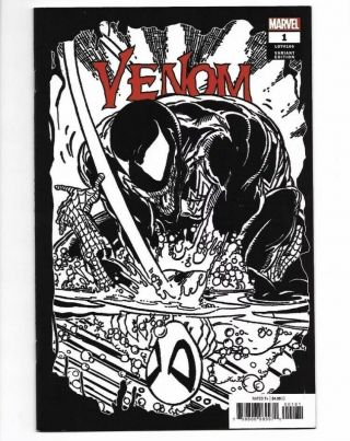 Venom 1 (2018) Todd Mcfarlane 1:1000 Sketch Variant Cover Spider - Man Rare Htf