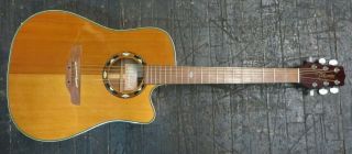 Rare Takamine Sante Fe Egsf15sc Electric Acoustic Guitar Ltd Edition W/ Gig Bag