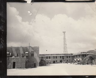 Wwii Restricted Photo Signal Radio Tower Antenna Trucks 1945 Saipan 708