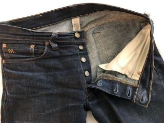 RRL Double RL RALPH LAUREN Slim Narrow 1940s RAW WASH Selvedge DENIM Jeans 30x34 4
