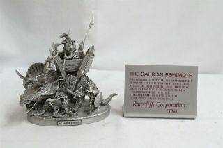Rare Vintage Rawcliffe Pewter Figurine Saurian Behemoth 115/2500 Tom Loback Wow