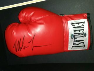 Rare MIke Tyson SIGNED Boxing GLOVE Autograph Display 2