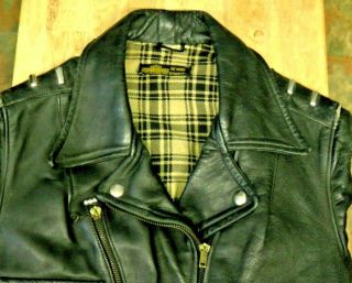 Vtg Wwii 1940s Harley Davidson Cycle Champ Horsehide Leather Motorcycle Jacket
