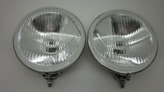 Classic Vintage 6 Inch Round Driving Light Suit Vw Benz Bmw Bmc Pair