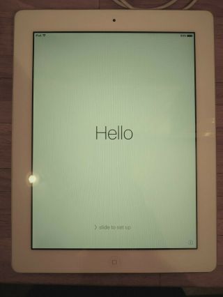 Vintage Apple iPad 2 64GB,  Wi - Fi,  9.  7 inch - White - 2
