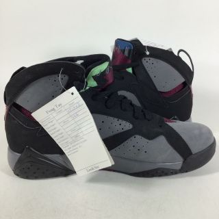 2011 Rare Sample Nike Air Jordan 7 Retro Bordeaux/graphite,  Size 9,  Shoes - 350